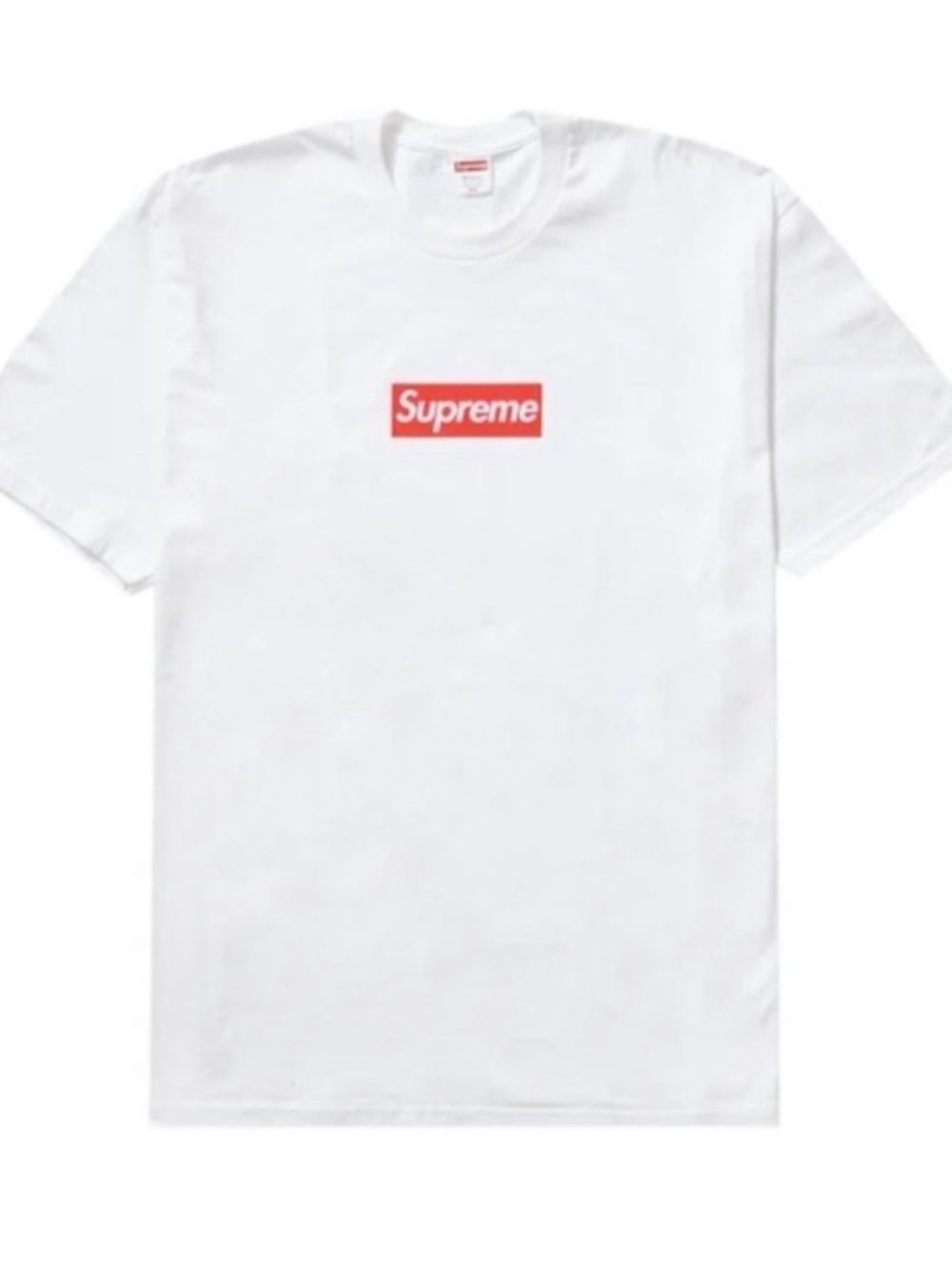 Supreme White T-Shirt with Red Box Logo